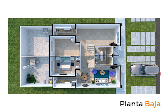 Almazara-Conjunto-Residencial-Casa-Modelo-Flamboyan-planta-baja